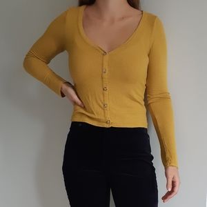 Mustard long sleeve top
